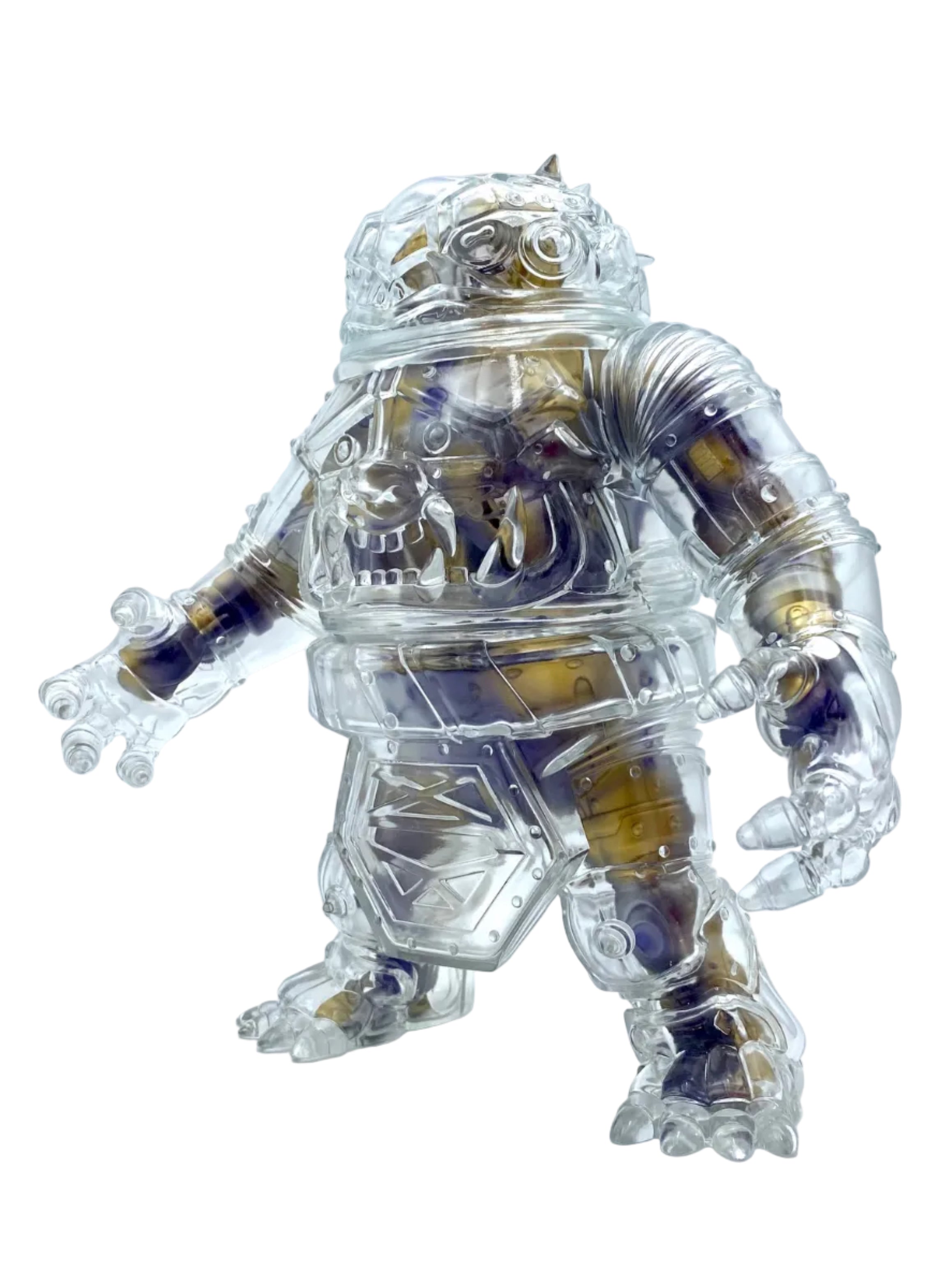 Mechatoad / Clear with Gold & Purple Insides