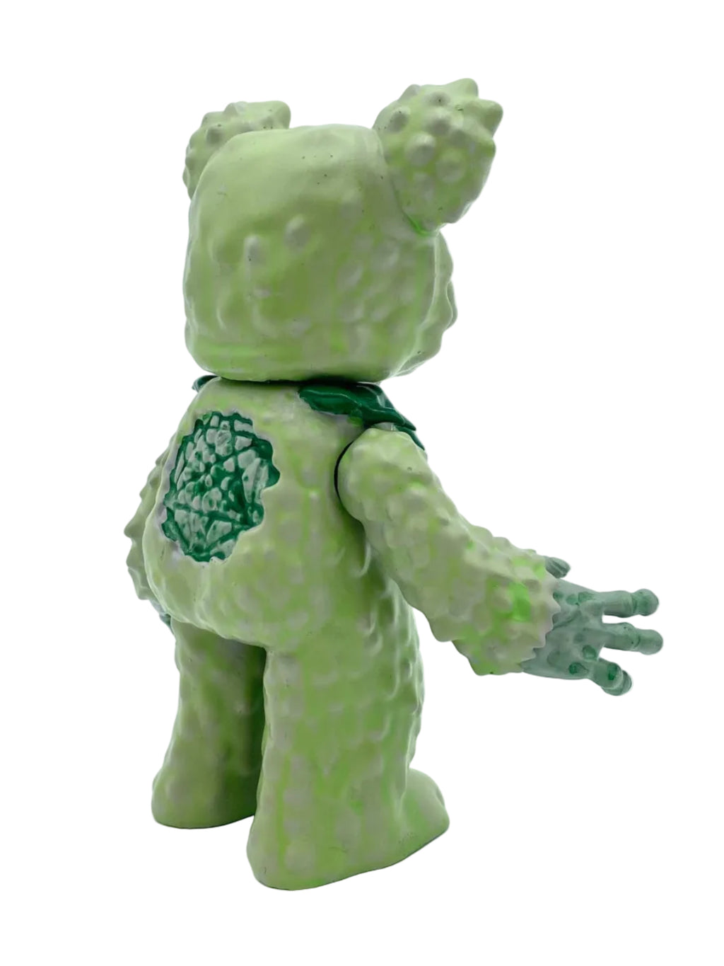 Grateful Death Bear / Large Green on Gold