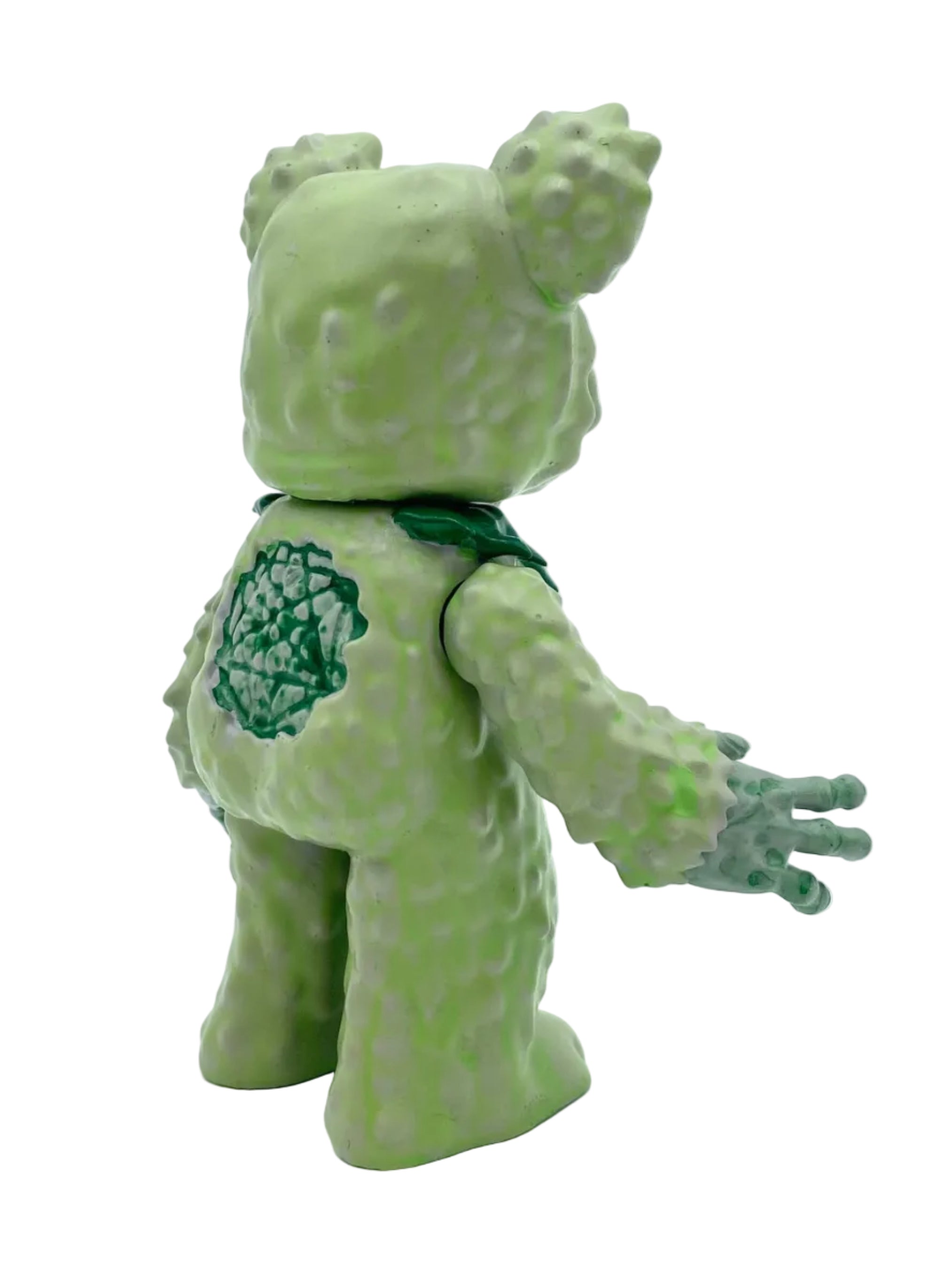 Grateful Death Bear / Large Green on Gold