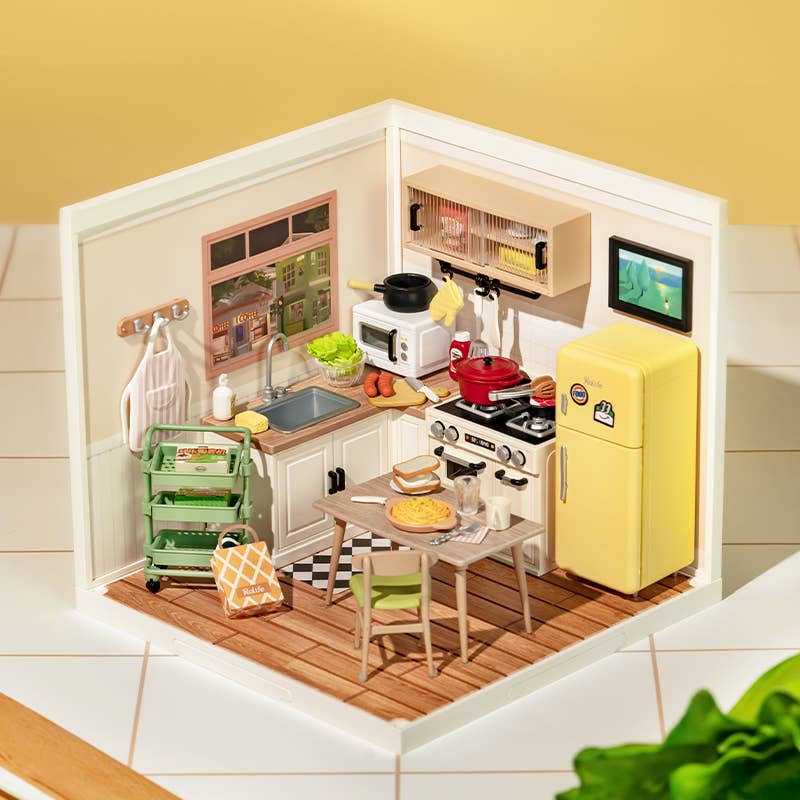 Happy Meals Kitchen Rolife DIY Miniature House DW008