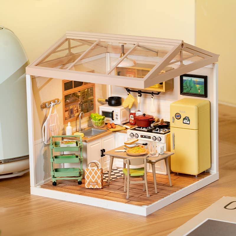 Happy Meals Kitchen Rolife DIY Miniature House DW008