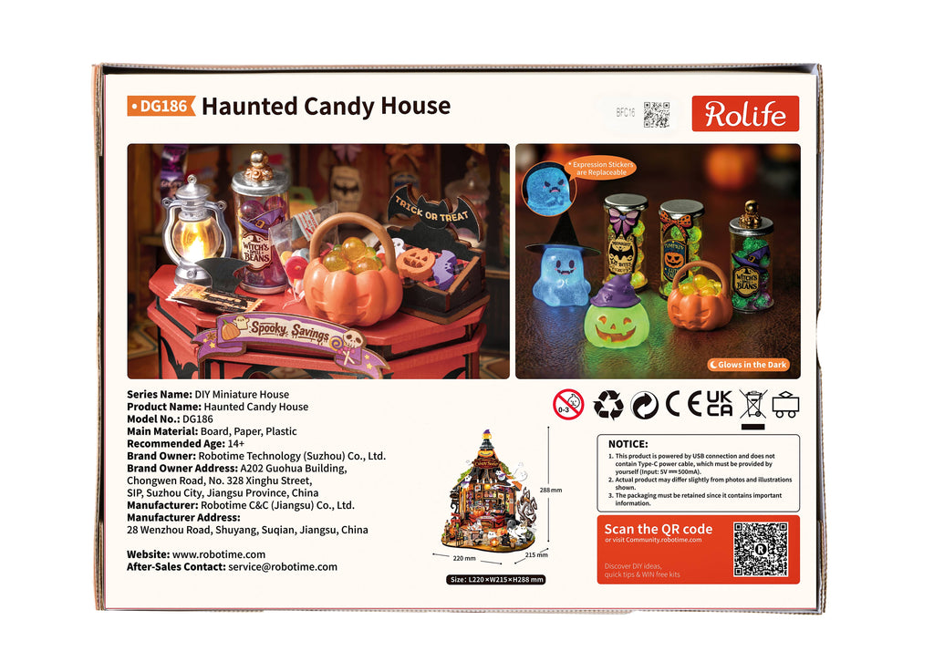 Rolife Haunted Candy House DIY Miniature House DG186