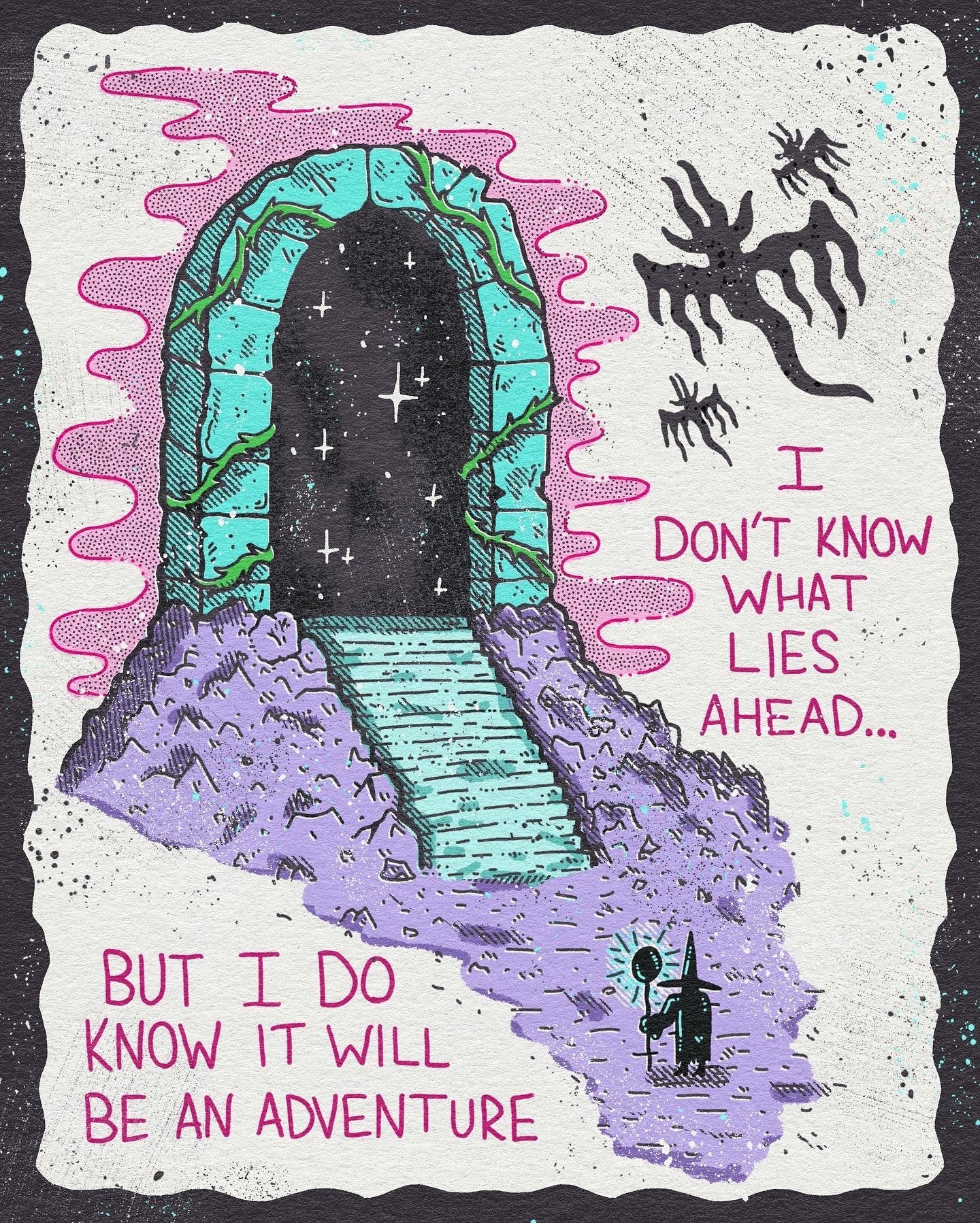 What Lies Ahead Print by Wizard of Bardge