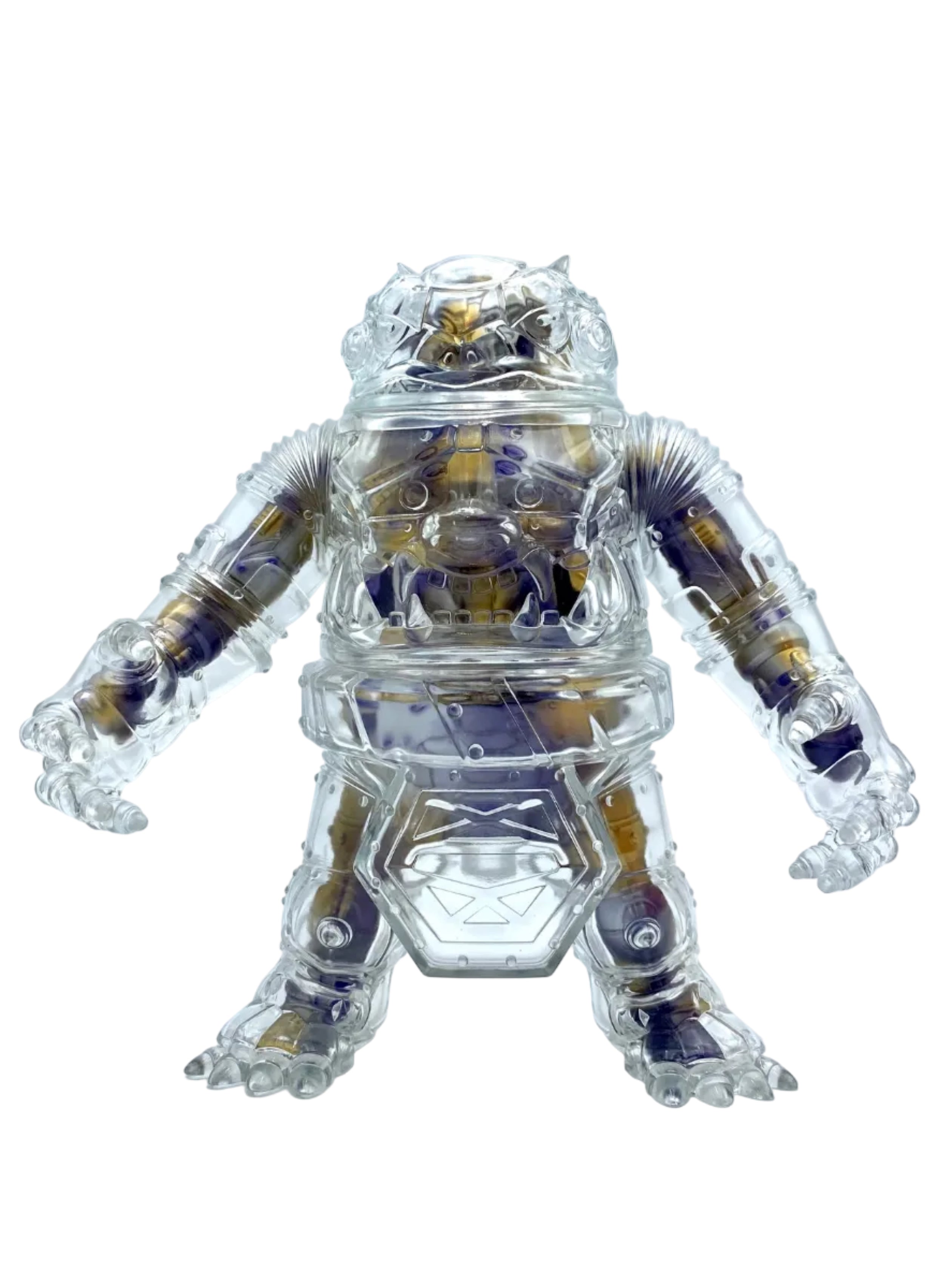 Mechatoad / Clear with Gold & Purple Insides