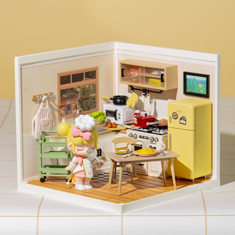 Happy Meals Kitchen Rolife DIY Miniature House DW008
