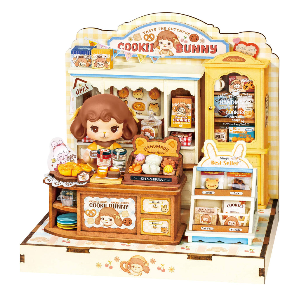 Rolife Cookii Bunny's Cookie Shop DIY Miniature House DG177