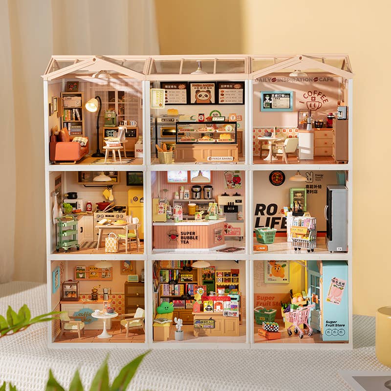 Happy Meals Kitchen Rolife DIY Miniature House DW008