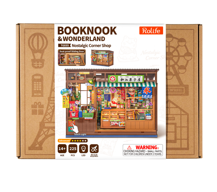 Rolife Nostalgic Corner Shop DIY Book Nook TGE05