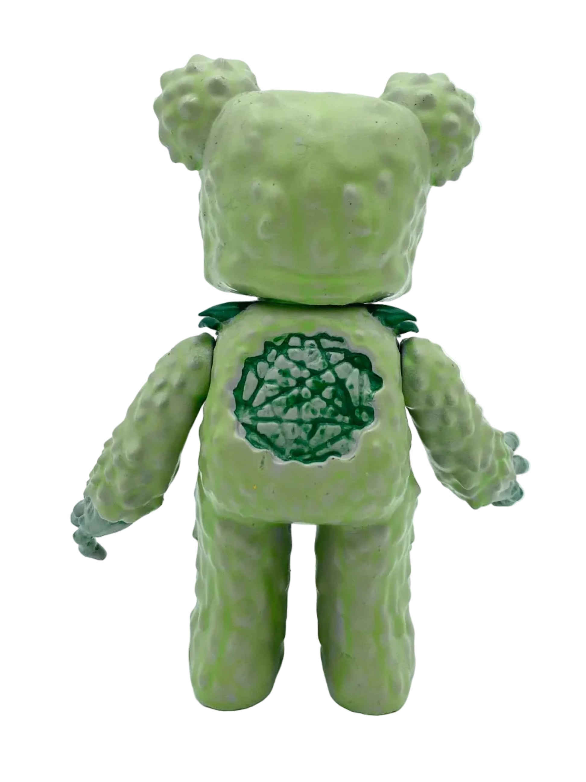 Grateful Death Bear / Large Green on Gold