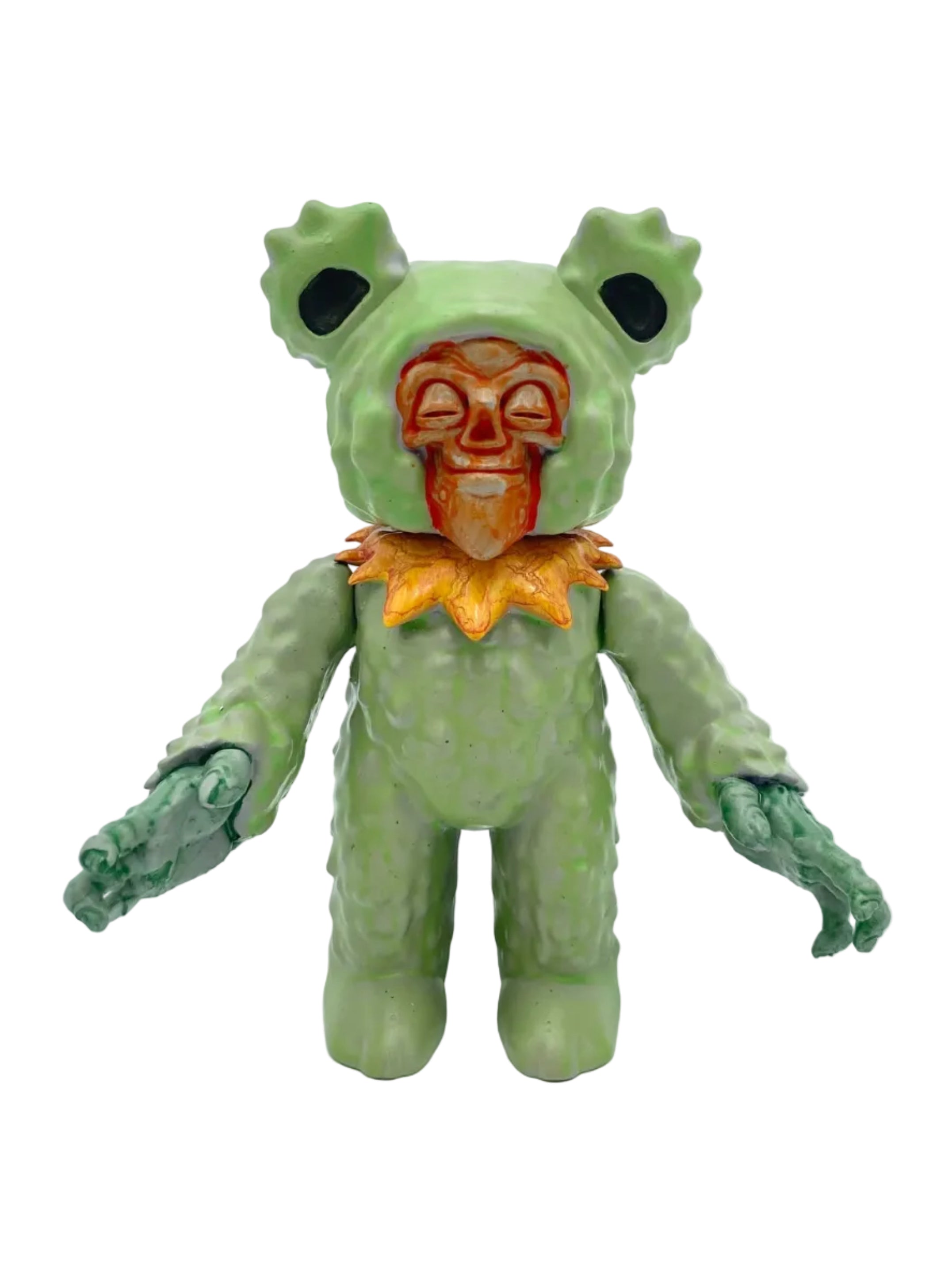 Grateful Death Bear / Medium Green & Orange