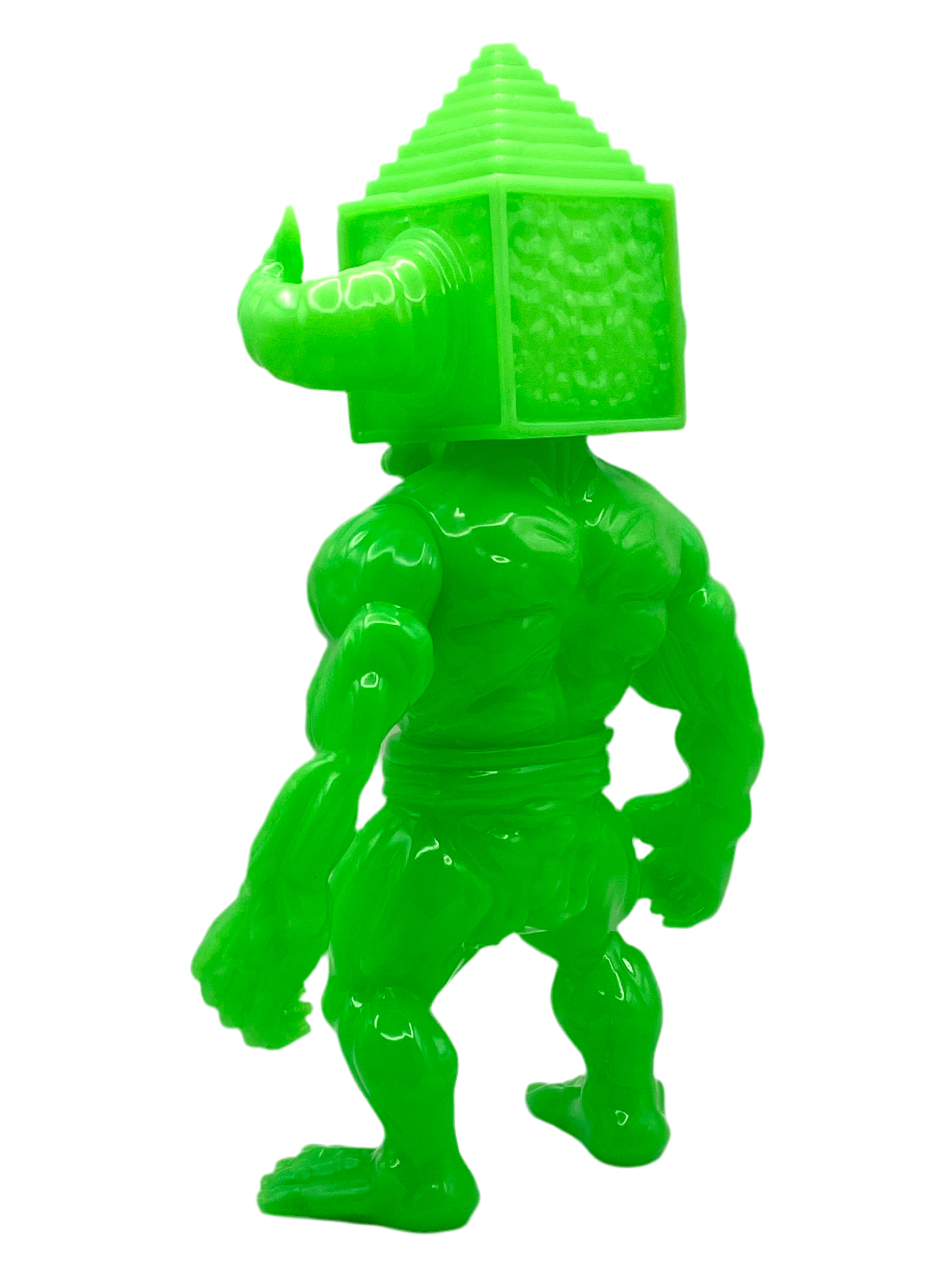 Cube Head / GREEN BLANK