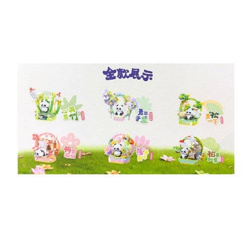 PANDA WINDOW GARDEN BUILDING BLOCK BLIND BOX