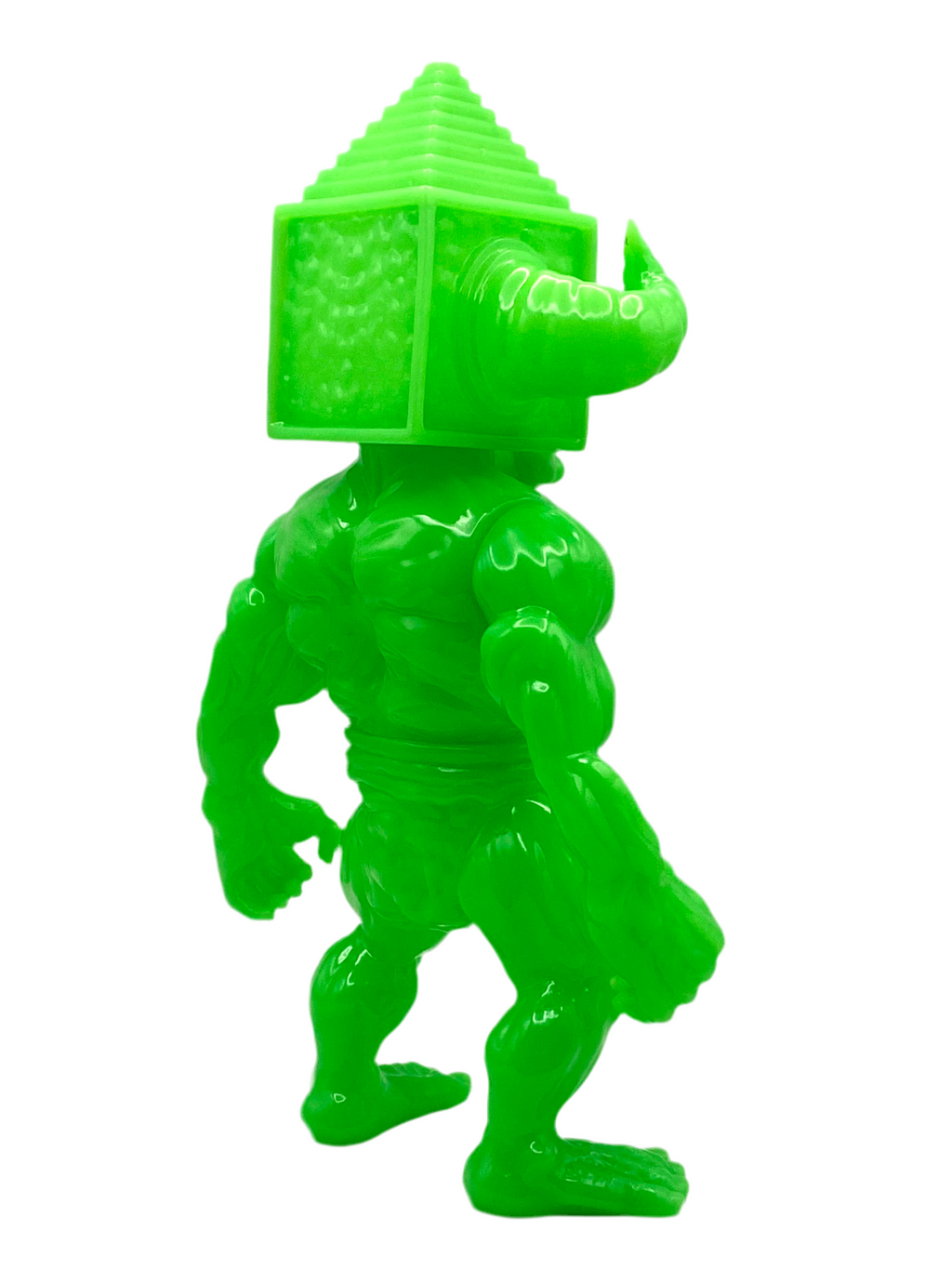Cube Head / GREEN BLANK