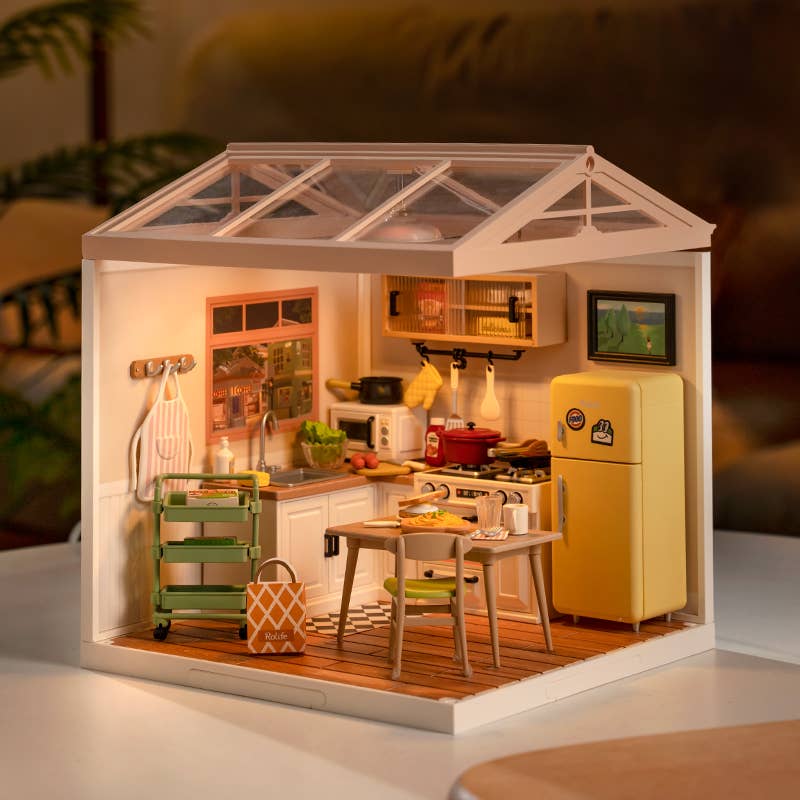 Happy Meals Kitchen Rolife DIY Miniature House DW008