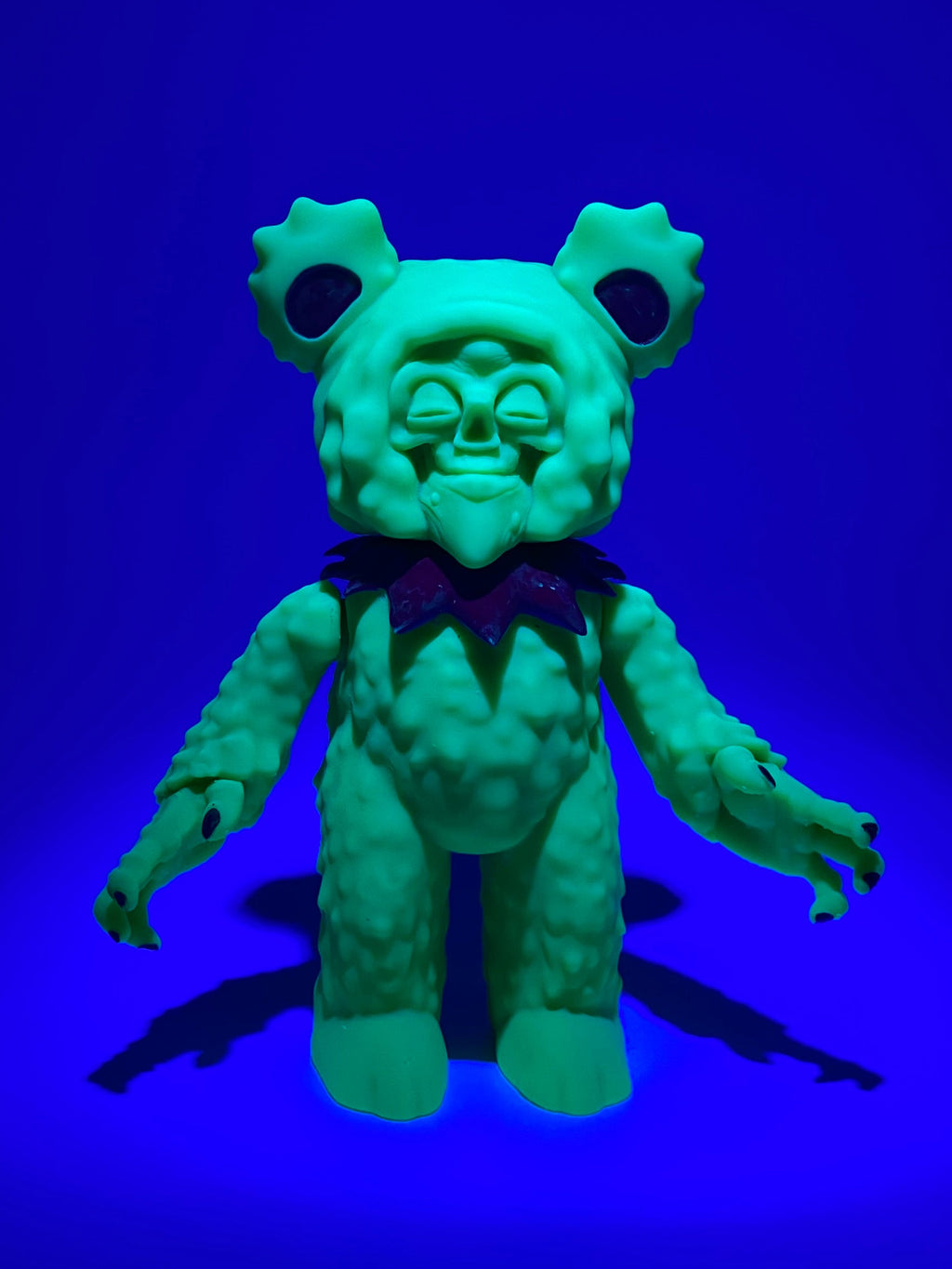 Grateful Death Bear / Neon Lime