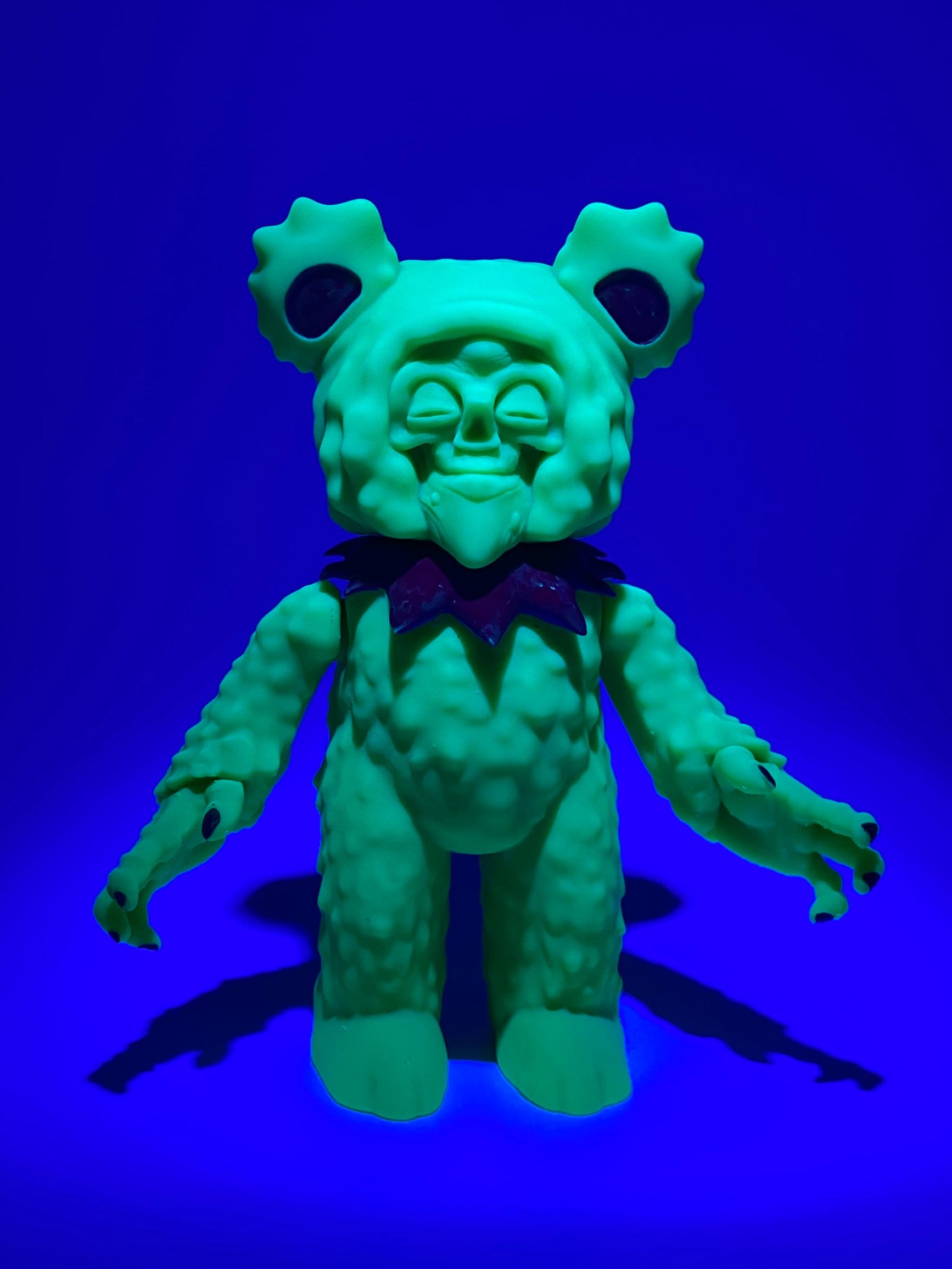 Grateful Death Bear / Neon Lime