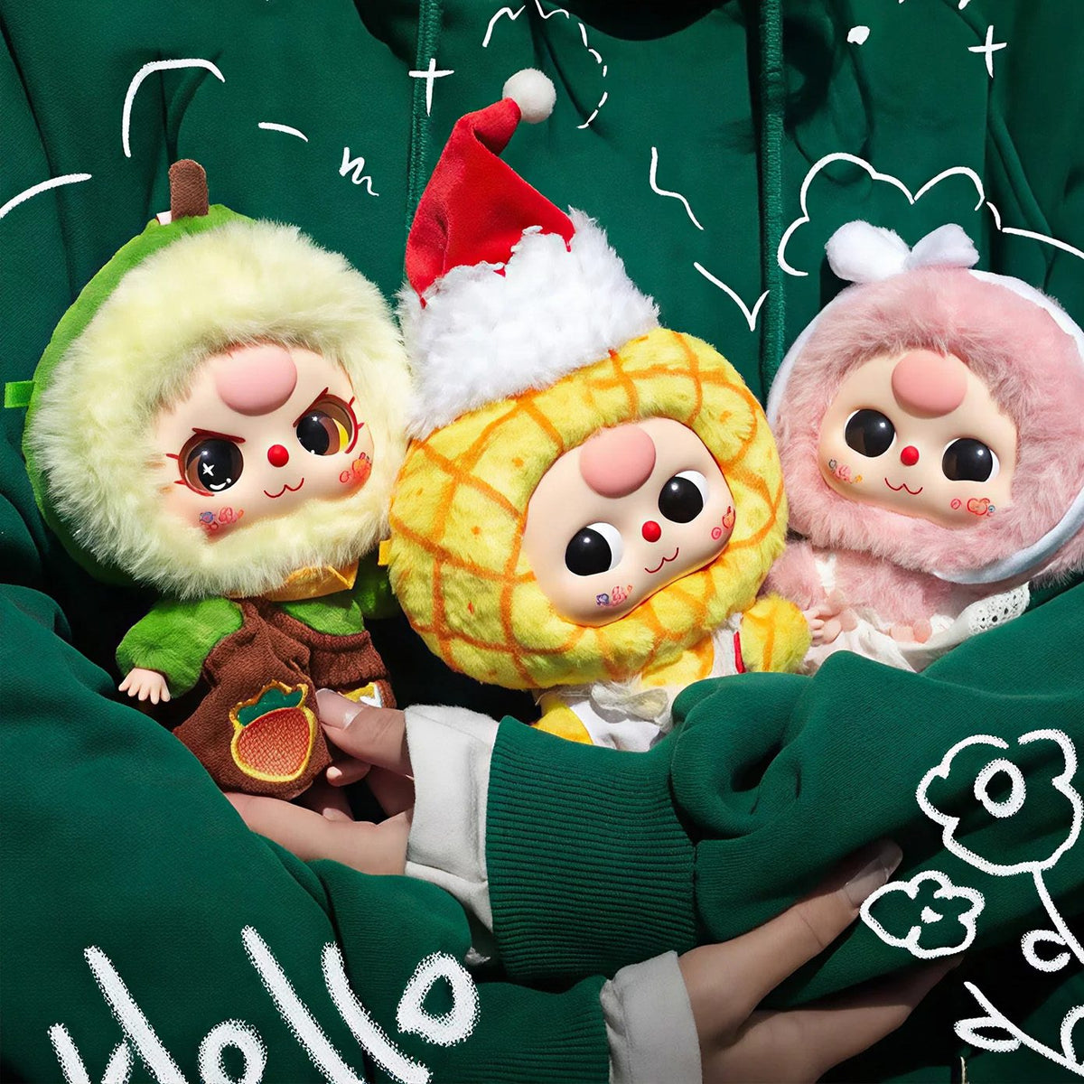 BABY THREE PROFESSIONAL DREAMER PLUSH KEYCHAIN BLIND BOX
