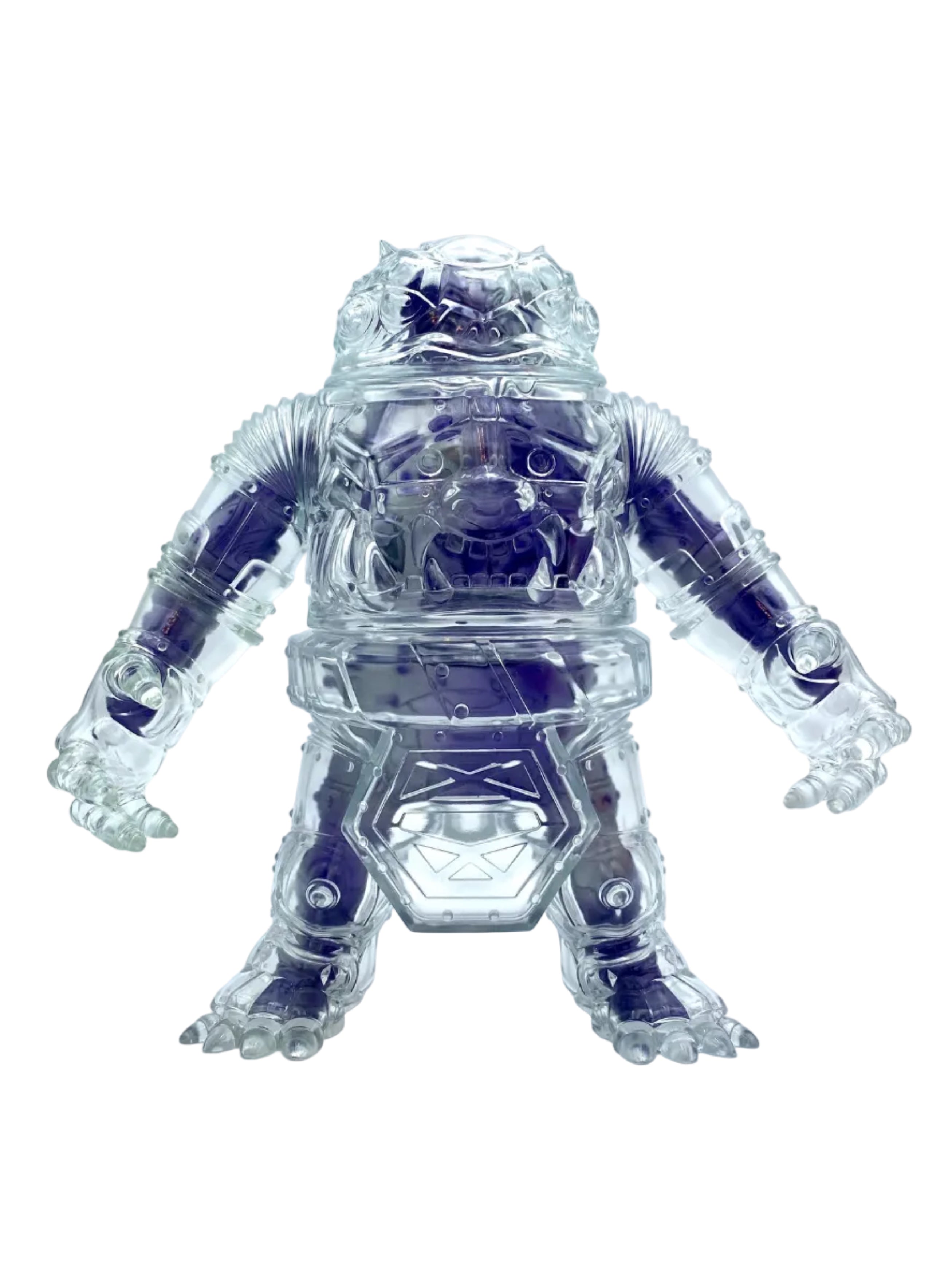 Mechatoad / Clear with Silver & Purple Insides