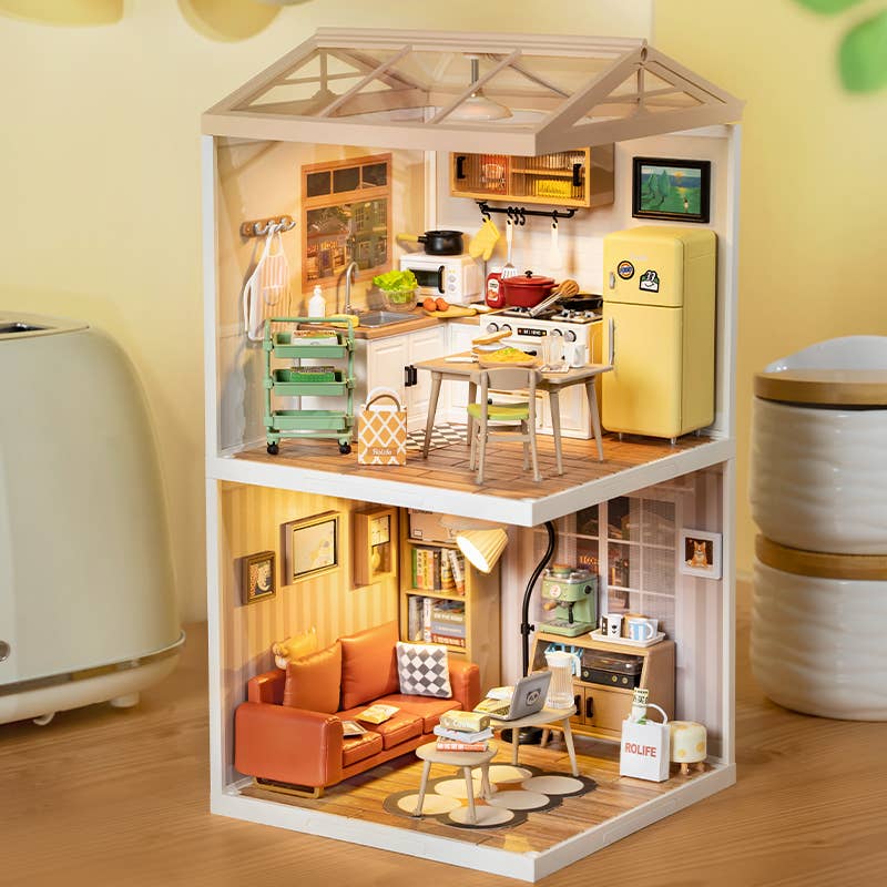Happy Meals Kitchen Rolife DIY Miniature House DW008