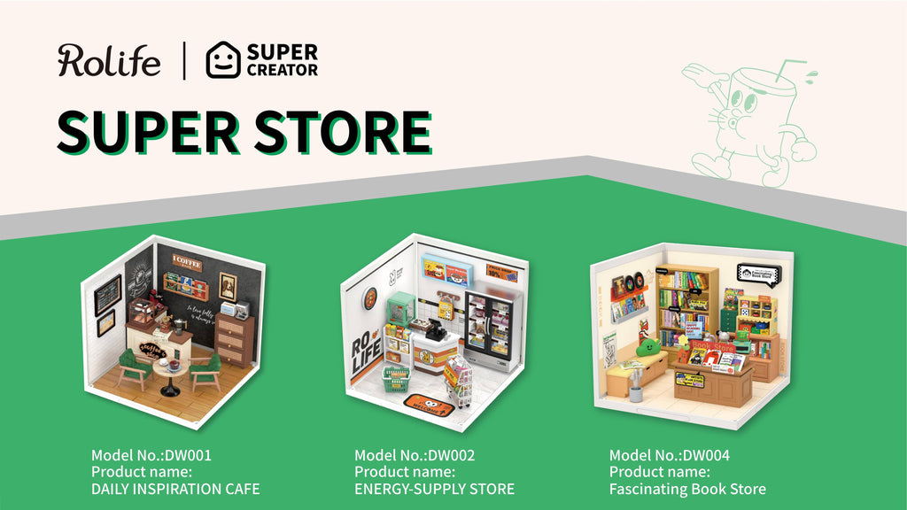 Rolife DIY miniature house DW002 ENERGY-SUPPLY STORE