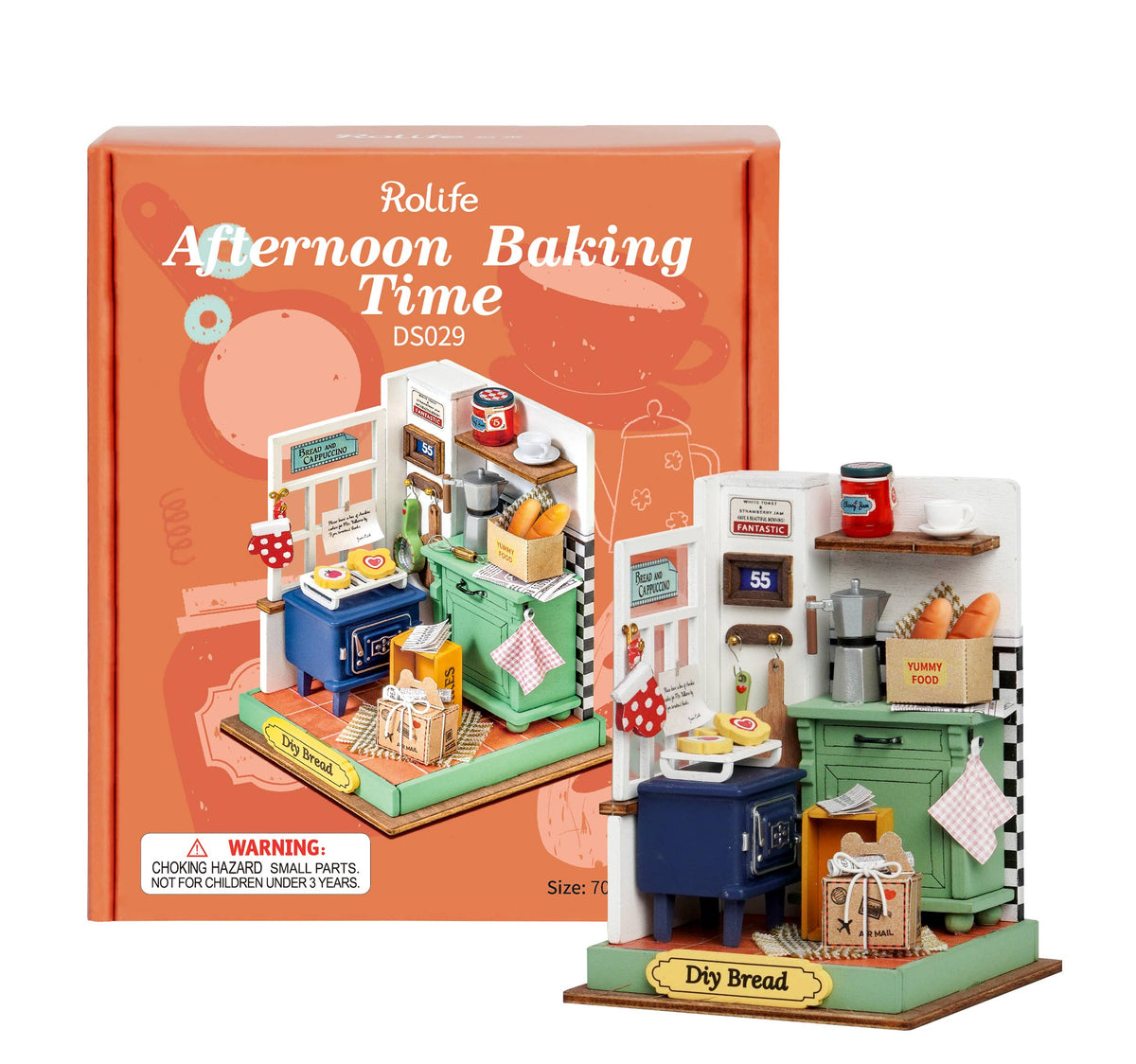 Rolife DIY Kit Mini 3D House Afternoon Baking Time DS029