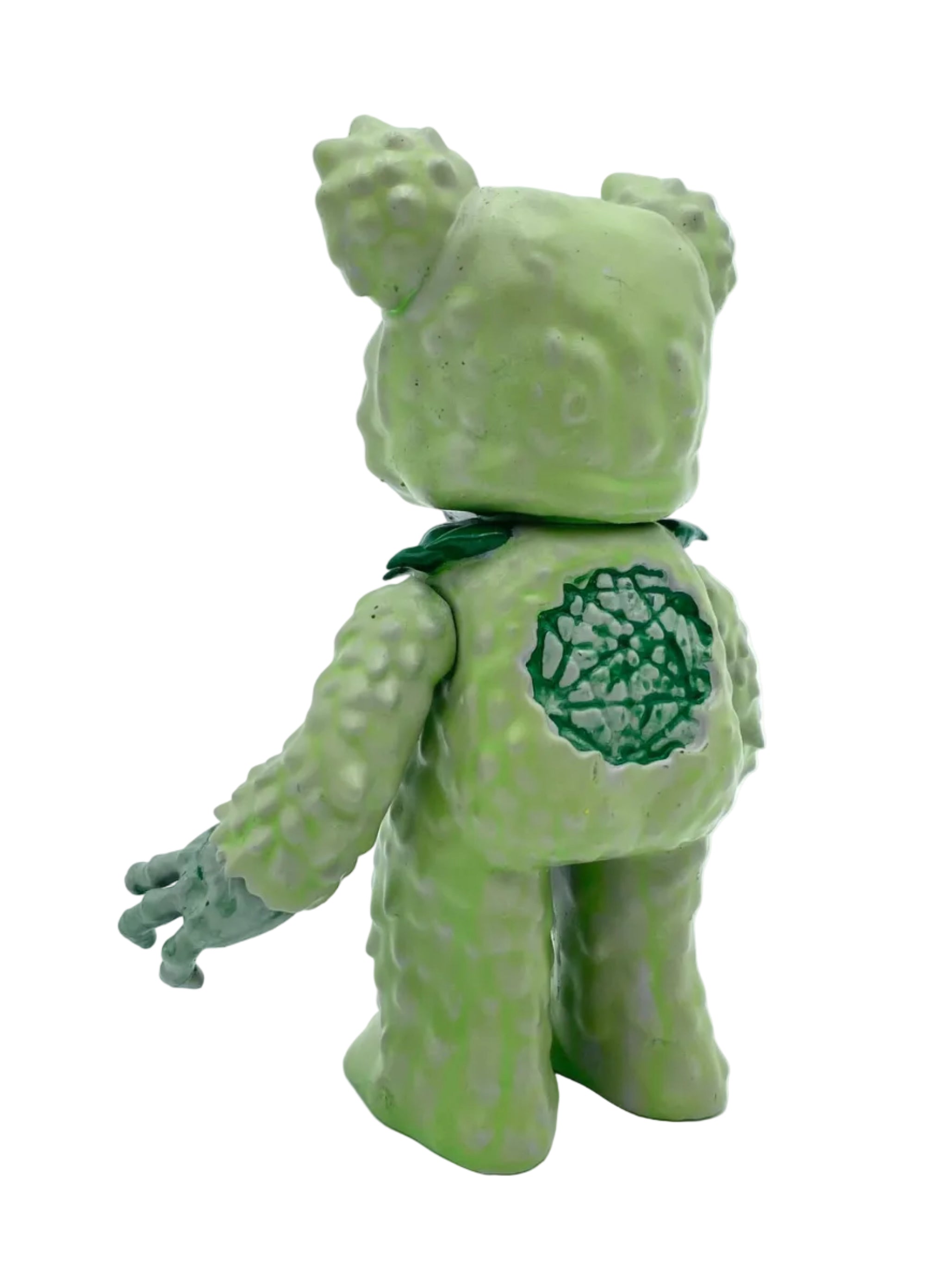 Grateful Death Bear / Large Green on Gold