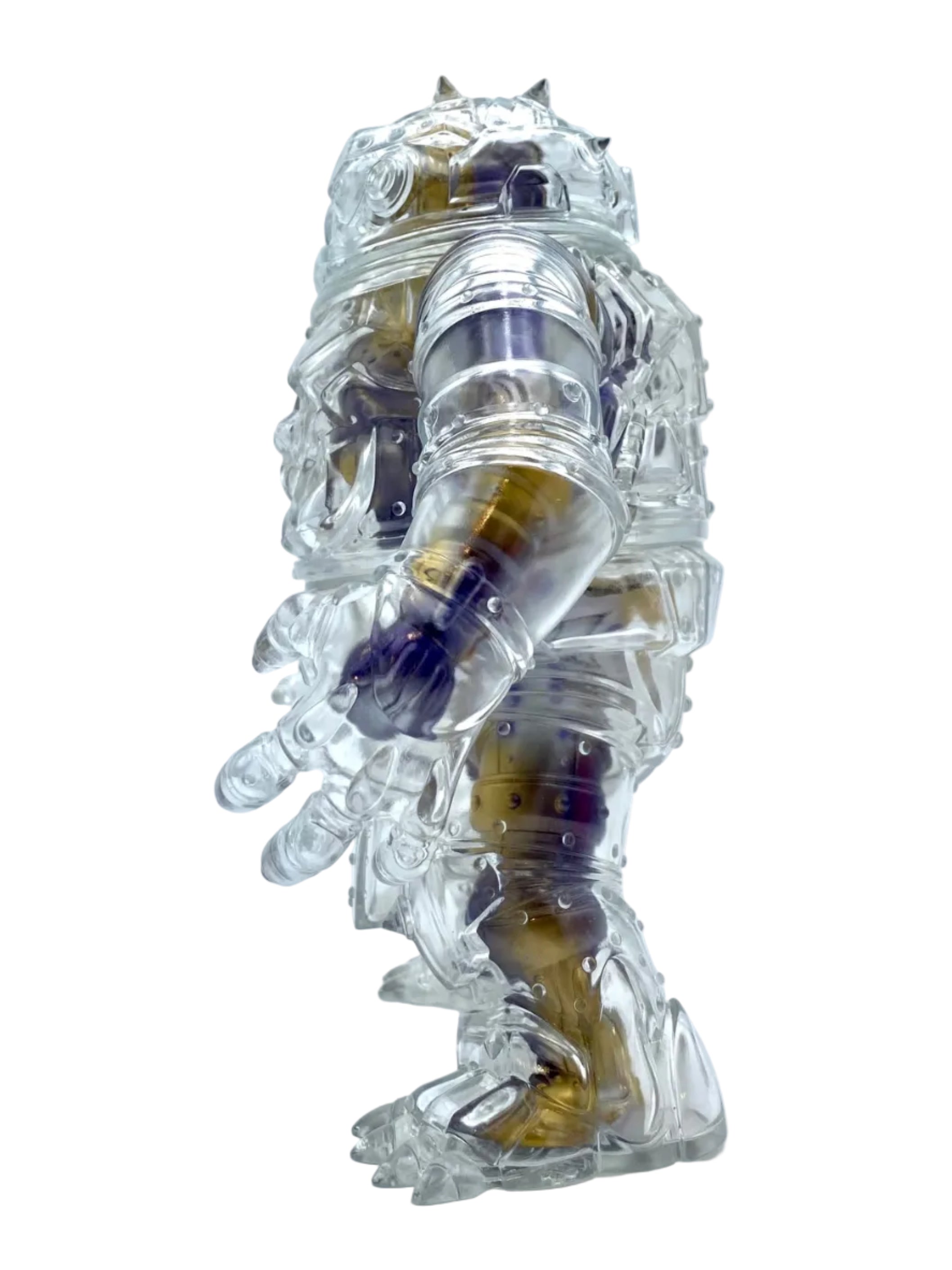 Mechatoad / Clear with Gold & Purple Insides