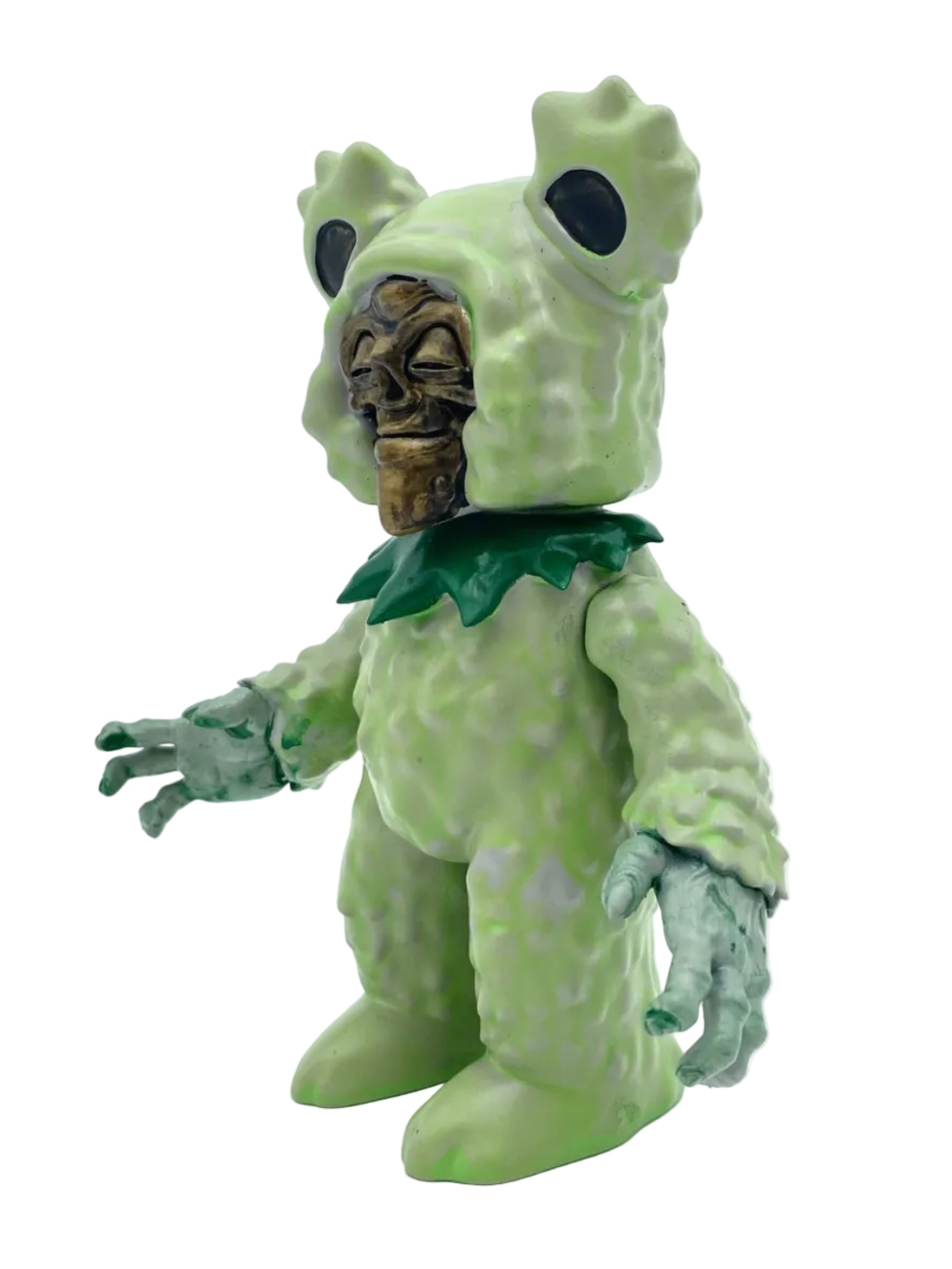 Grateful Death Bear / Large Green on Gold