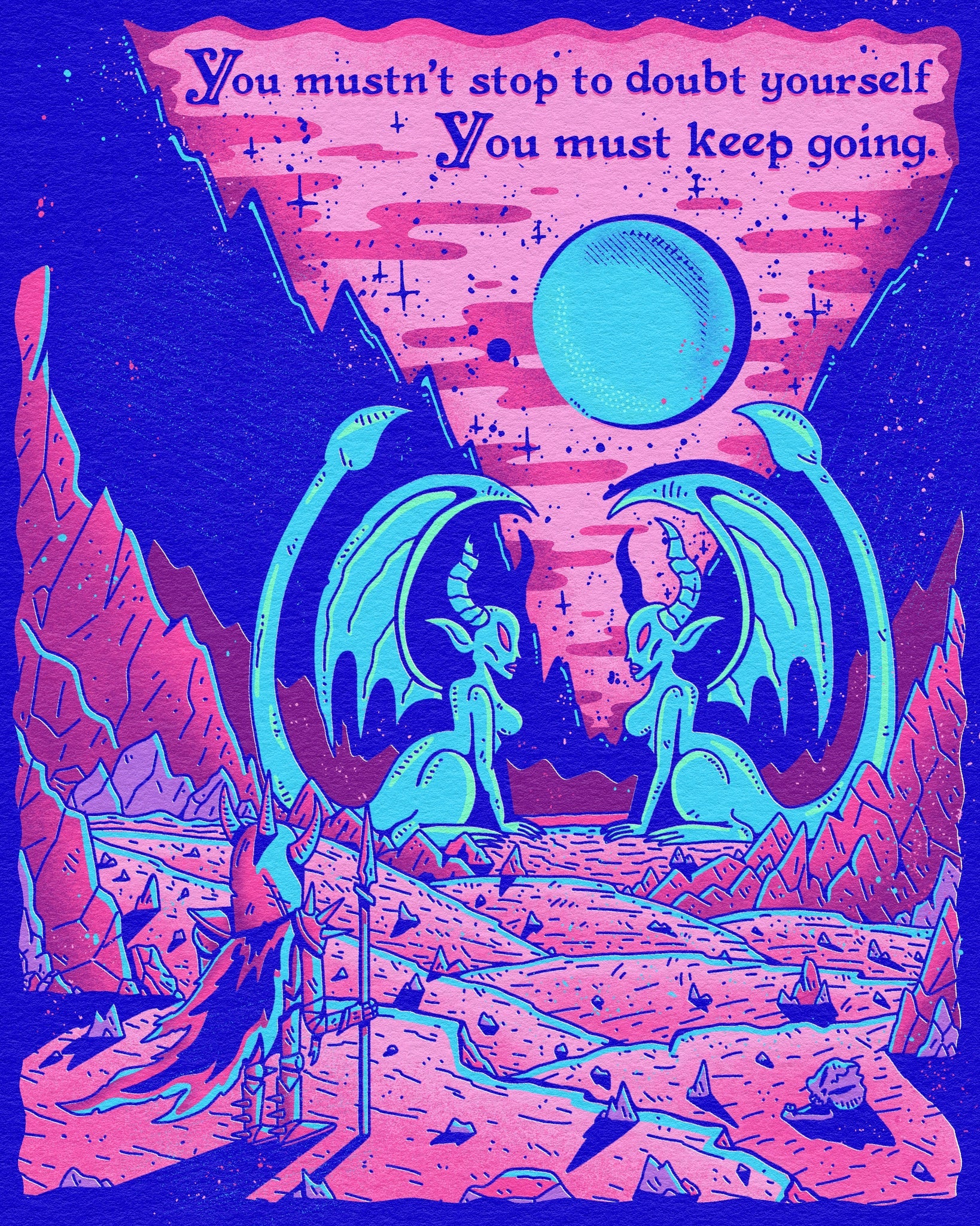 The Sphinxes' Gate Print by Wizard of Bardge