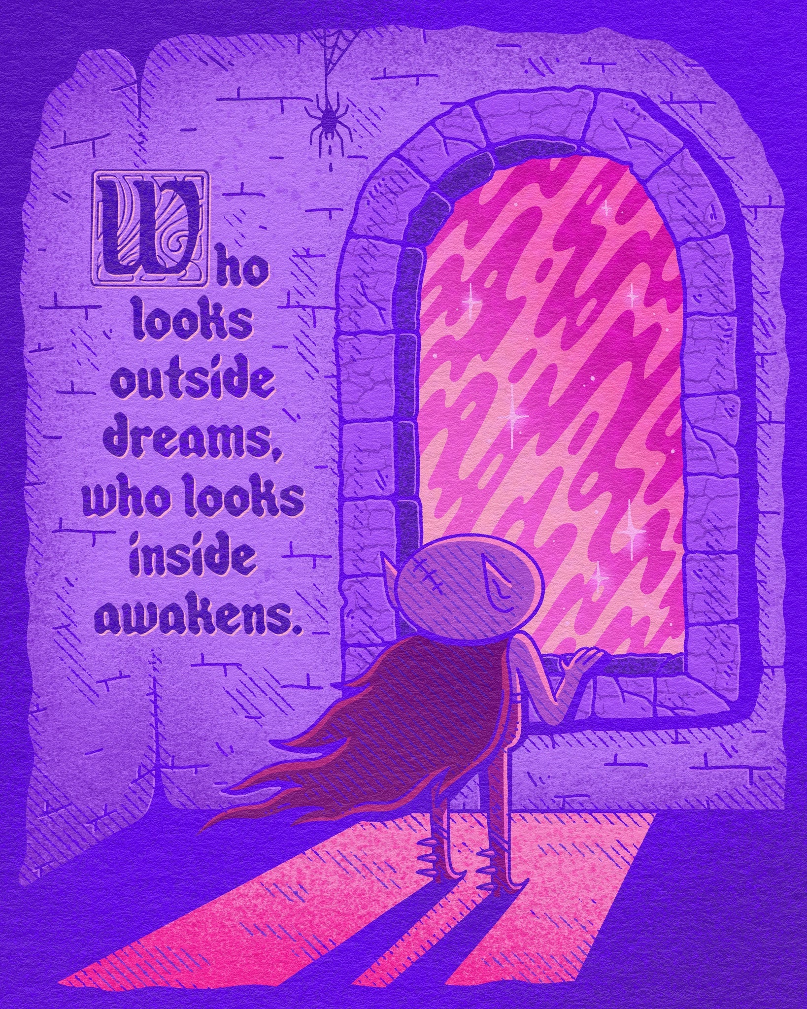 Look Inside Print by Wizard of Bardge