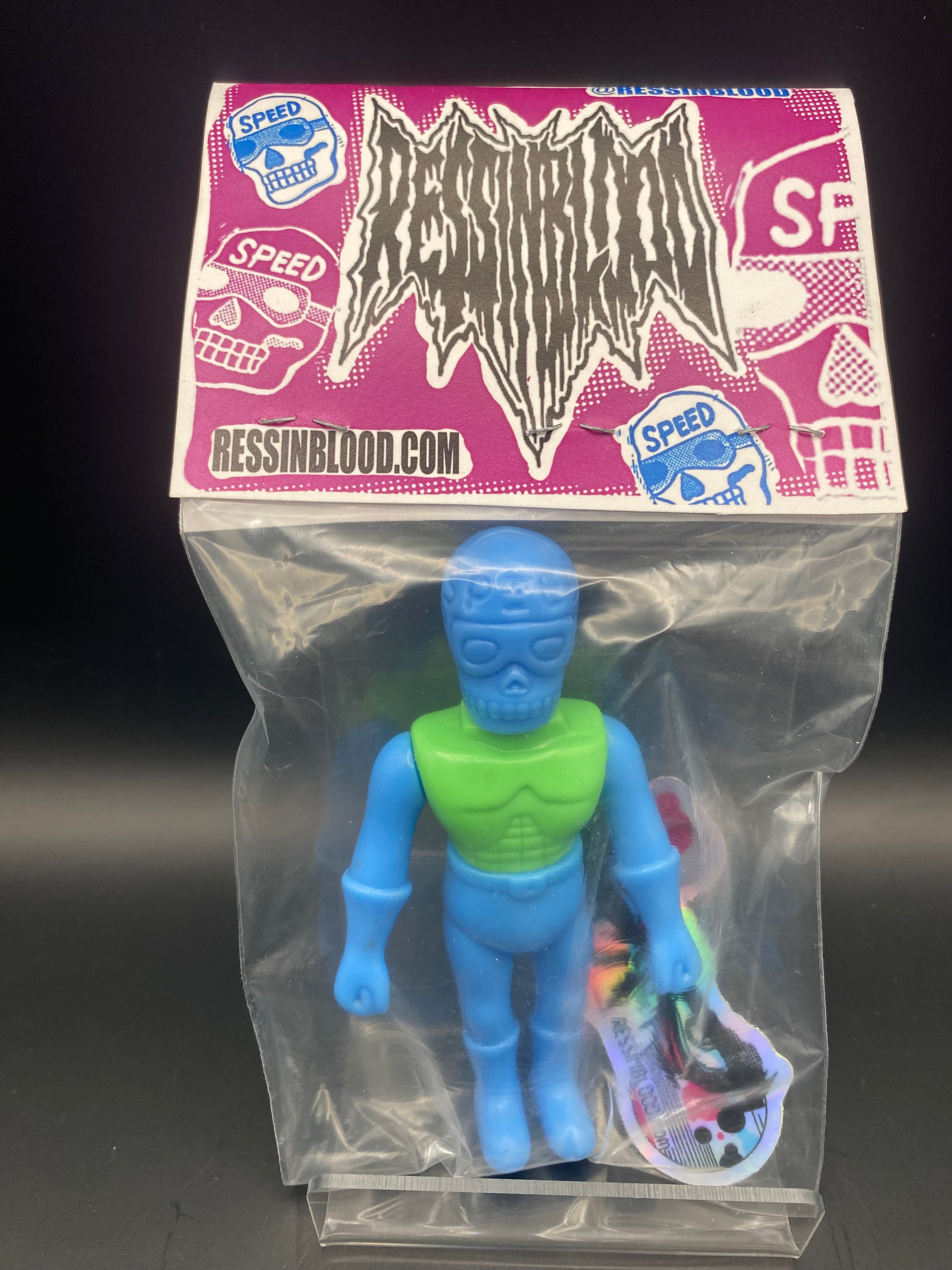 Blank Speedskull Blue/Green Vinyl Figure