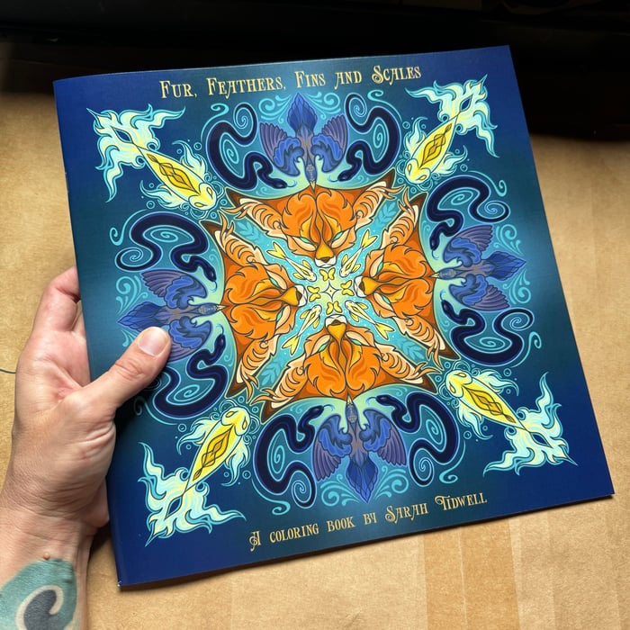 Inky Dragon Coloring Book