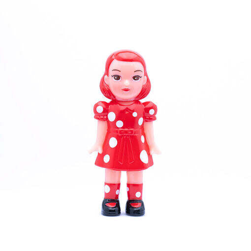 Polka Dot Girl Red (mini size) by Disburst