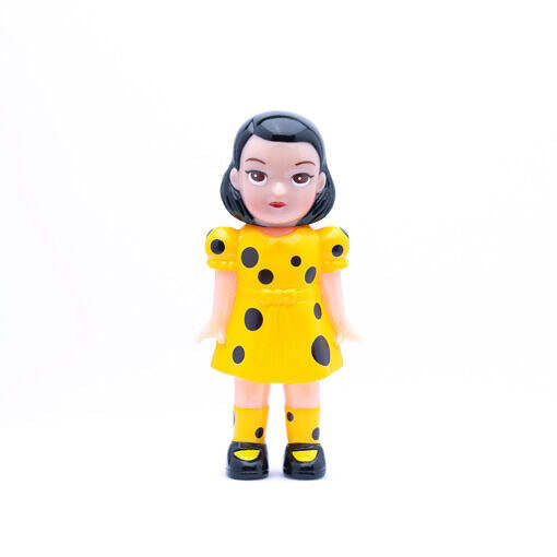 Polka Dot Girl Yellow (mini size) by Disburst