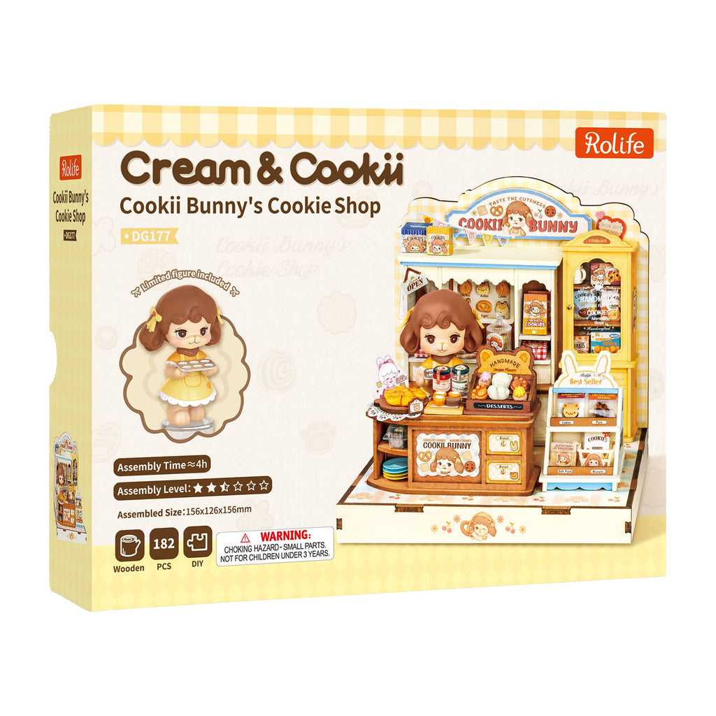 Rolife Cookii Bunny's Cookie Shop DIY Miniature House DG177