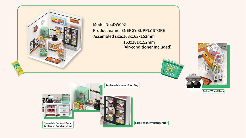 Rolife DIY miniature house DW002 ENERGY-SUPPLY STORE