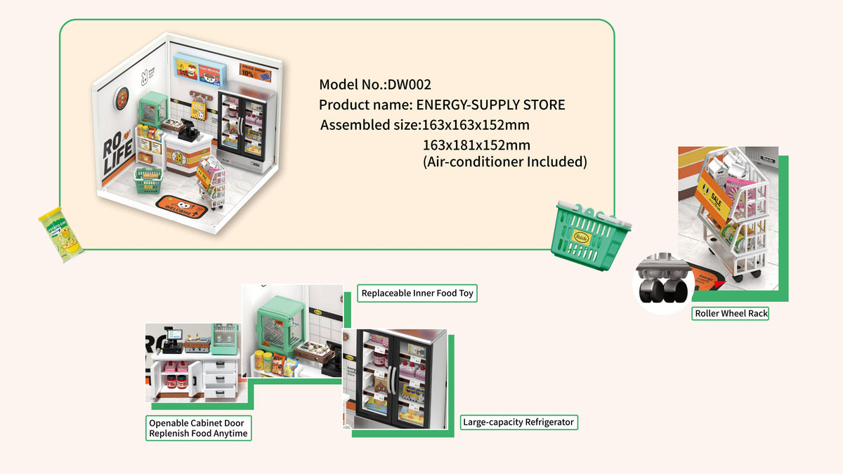 Rolife DIY miniature house DW002 ENERGY-SUPPLY STORE