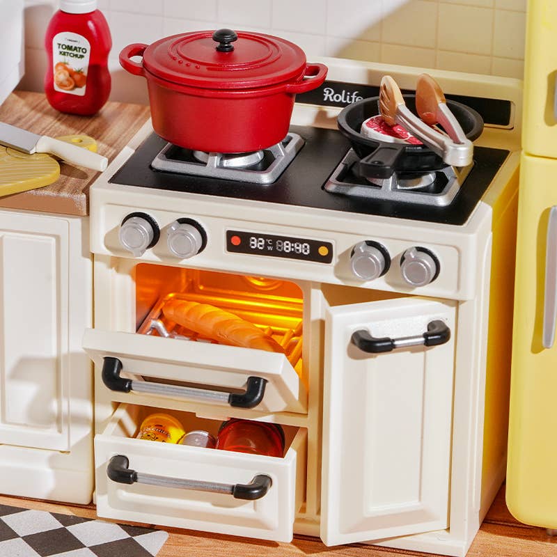 Happy Meals Kitchen Rolife DIY Miniature House DW008